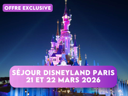 Séjour DISNEYLAND PARIS 21 & 22 MARS 2 Jours 2 Parcs