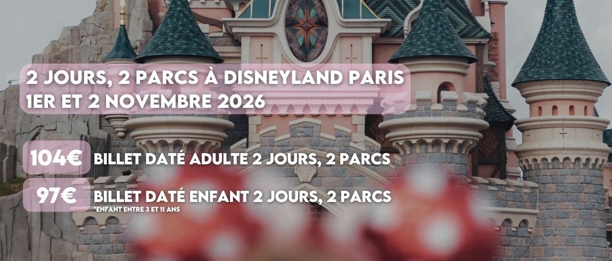 Disneyland - Offre 2 jours 2 parcs